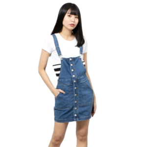 Guess Denim Overall Dress sz Large - BNWT